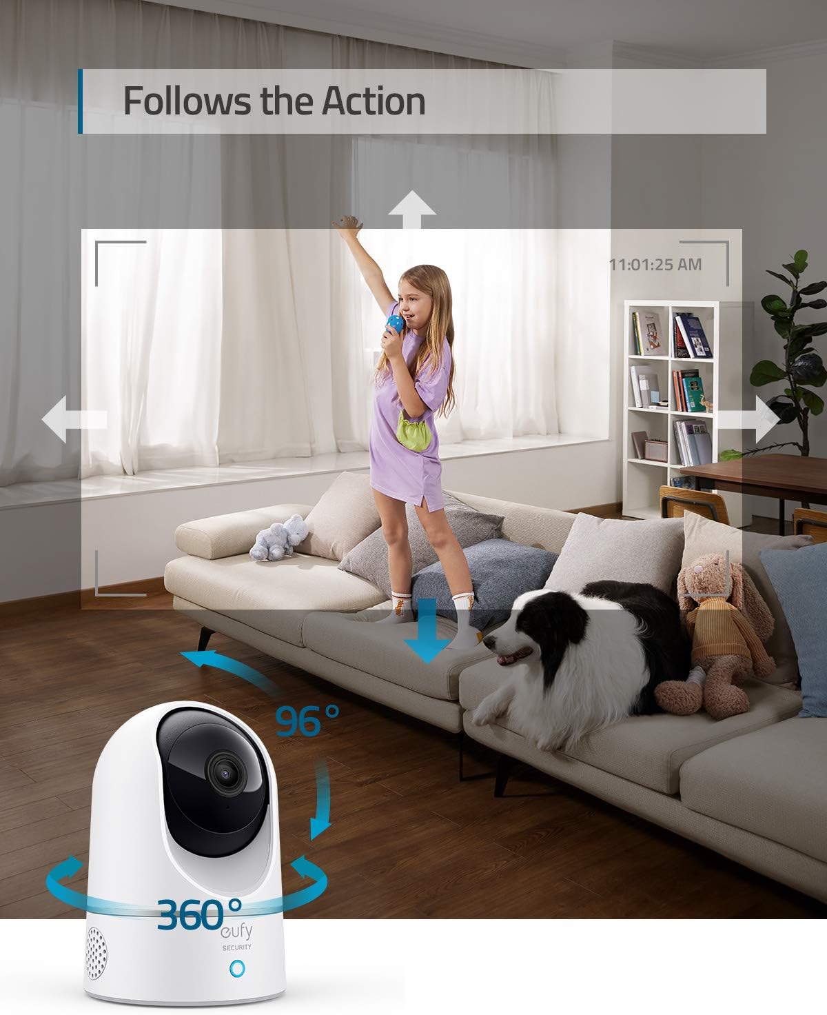 Eufy 2K Security Indoor Cam E220, Pan & Tilt (New)