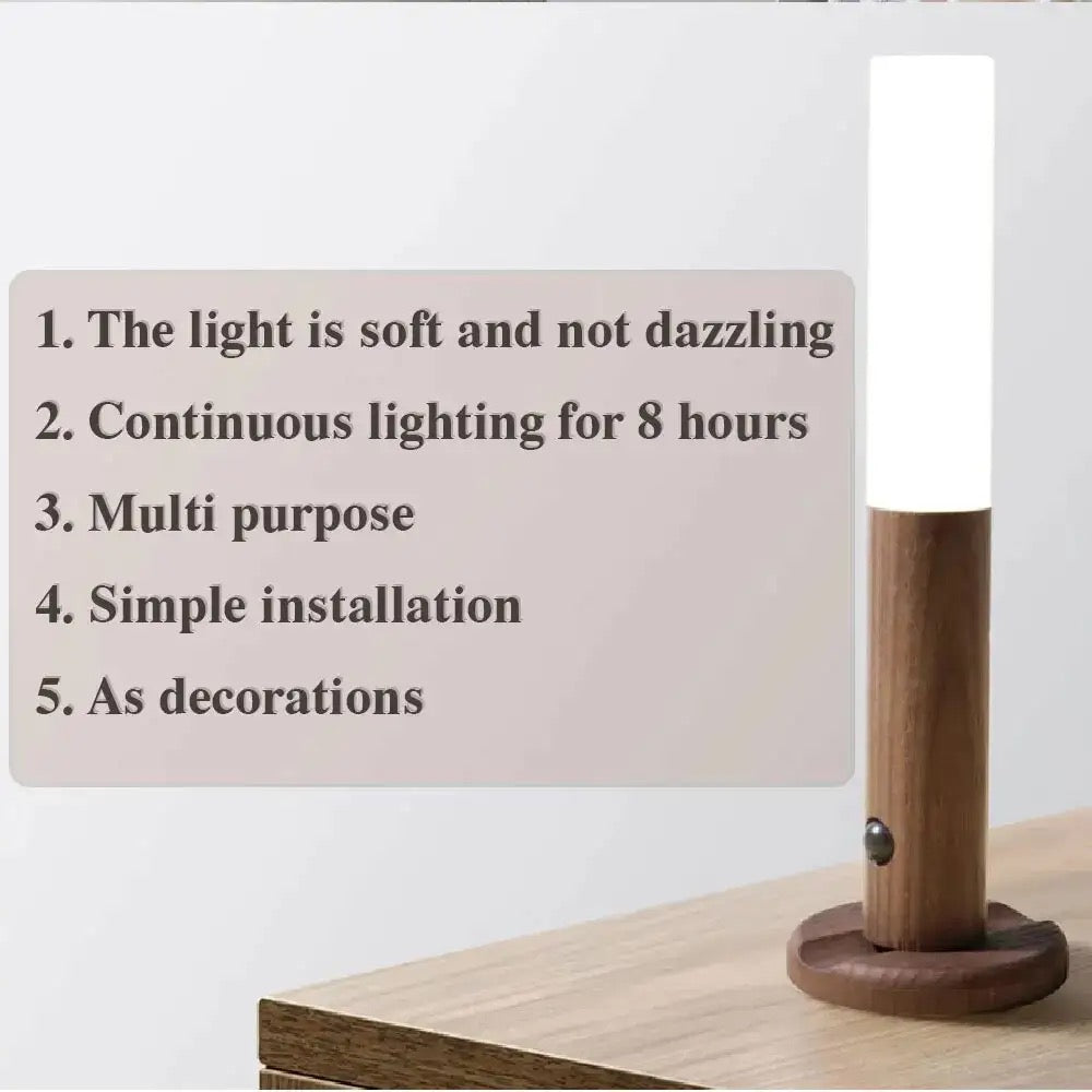 Night Light Motion Sensor Light Indoor Led Magnetic Portable Lamp Charge For Hallway Bedroom Wardrobe Table Stairwell Cabinet , NEW