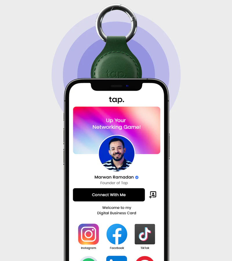 tap. NFC Keychain - Share Everything With A Tap