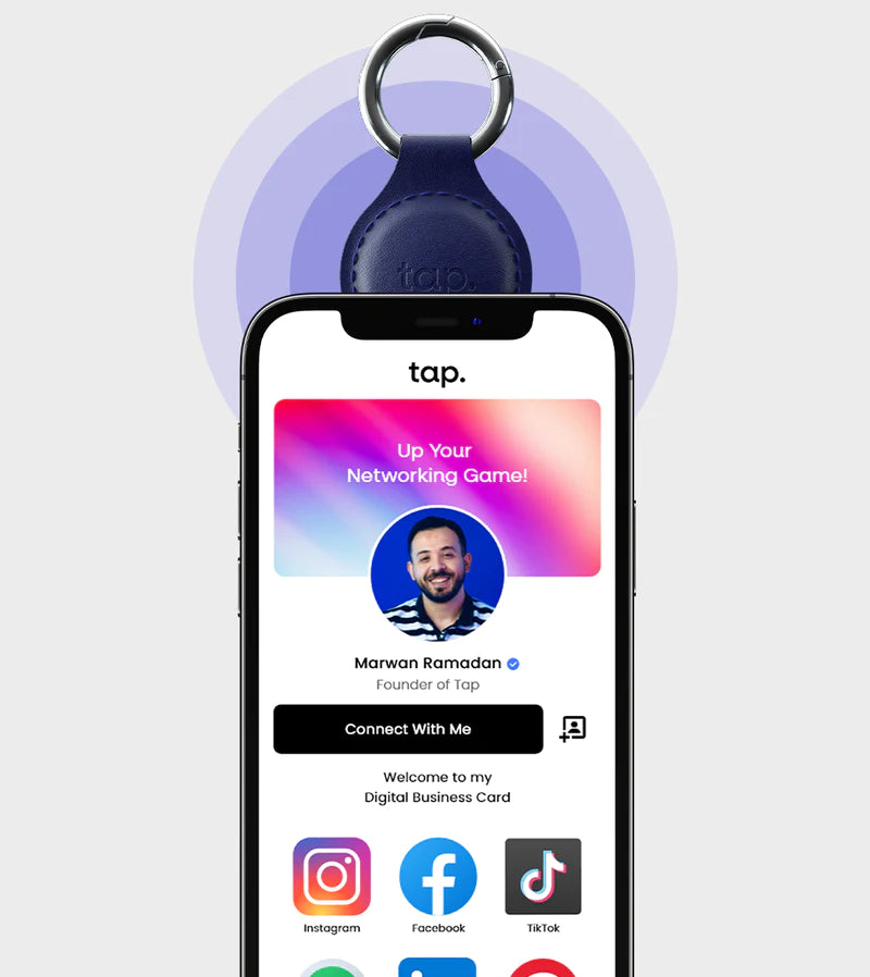 tap. NFC Keychain - Share Everything With A Tap