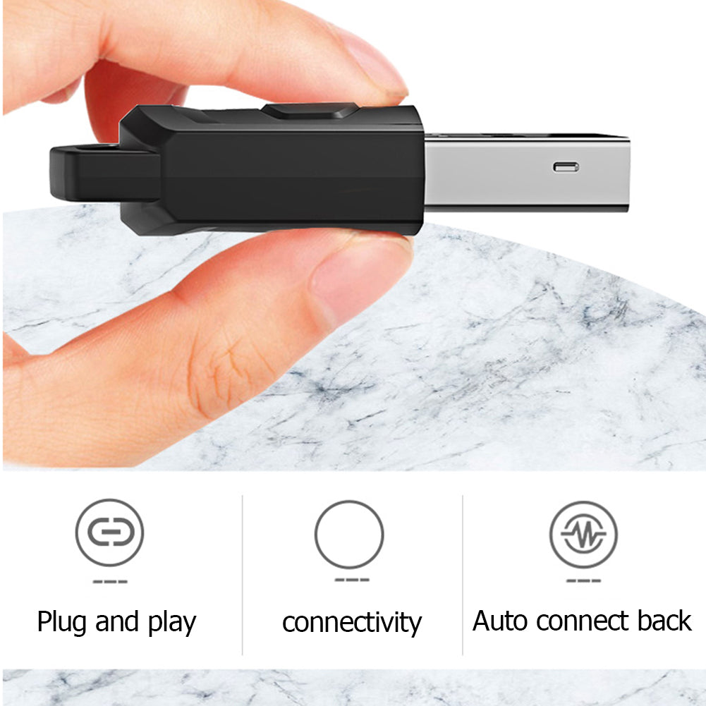 Wireless Game Audio Headphone Adapter Receiver for PS5 PS4 Game Console PC Headset Bluetooth-compatible Audio Transmitter