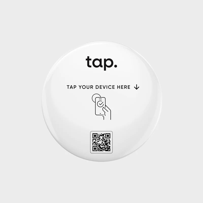 tap. XL Sticker - Share Everything With A Tap - For Small Shops & Venues