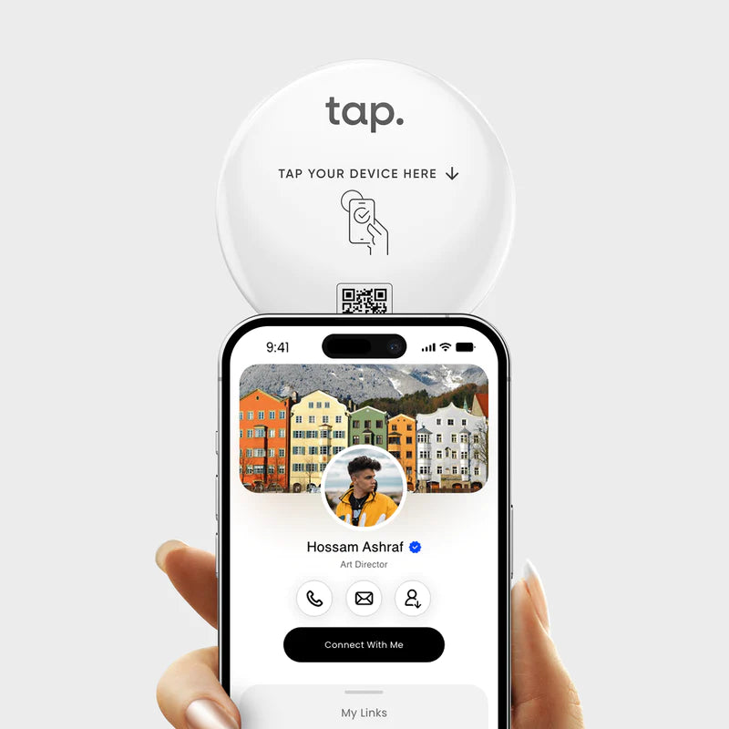 tap. XL Sticker - Share Everything With A Tap - For Small Shops & Venues