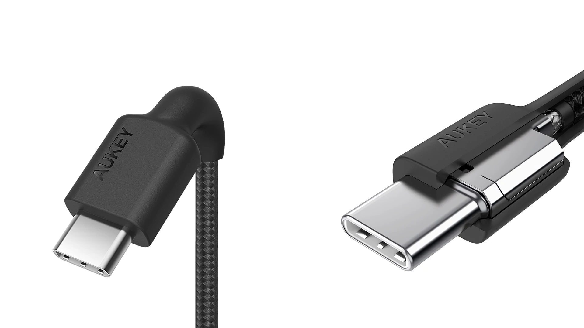 Aukey Cable Braided Nylon USB2.0, USB-C To USB-C Cable (0.9M)  Cb-Cd45