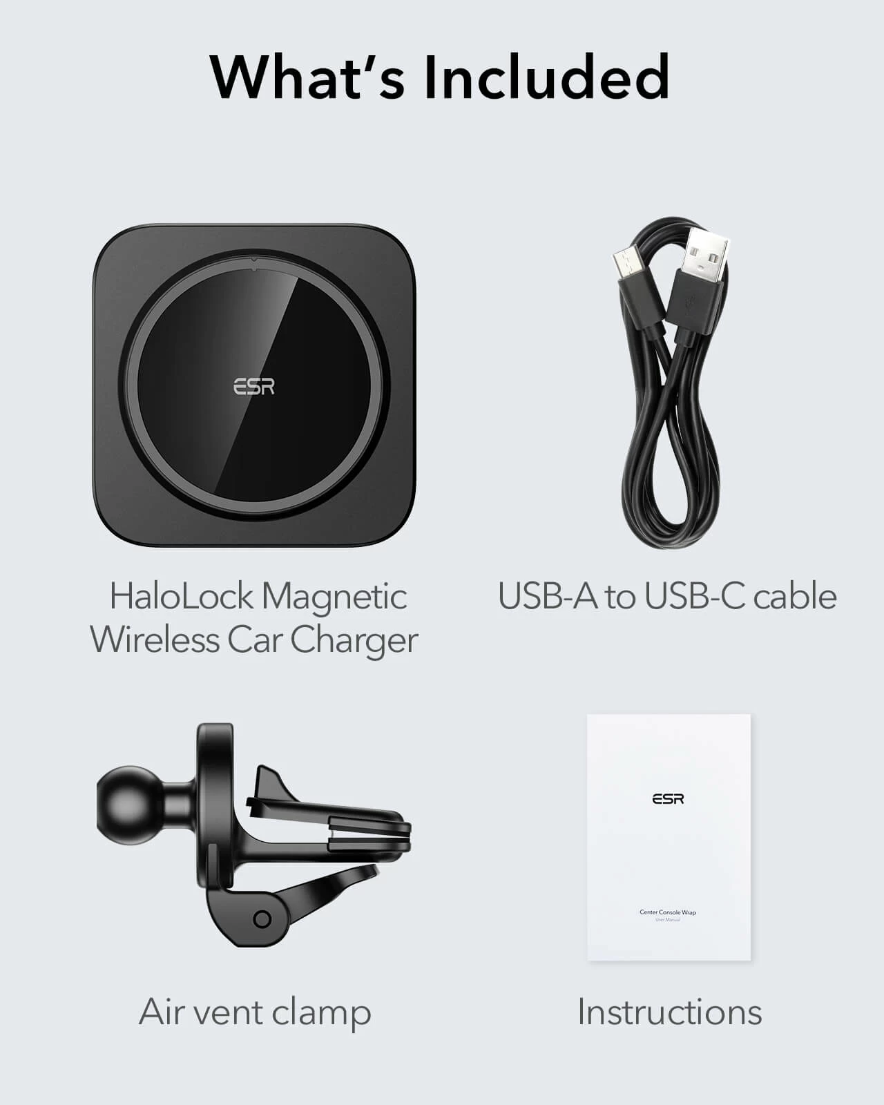 HaloLock™ Magnetic Wireless Car Charger Mount for iPhone 13/12 (Supports Apple MagSafe) (Sale)