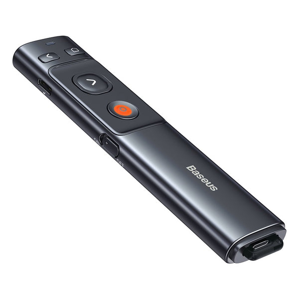 Baseus Orange Dot Wireless Presenter Green Laser with 0.5M 3A Type-C Cable (Sale)