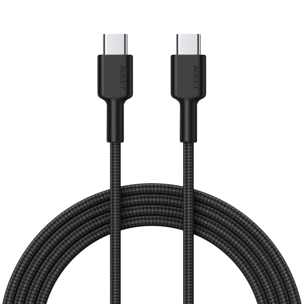 Aukey Cable Braided Nylon USB2.0, USB-C To USB-C Cable (0.9M)  Cb-Cd45