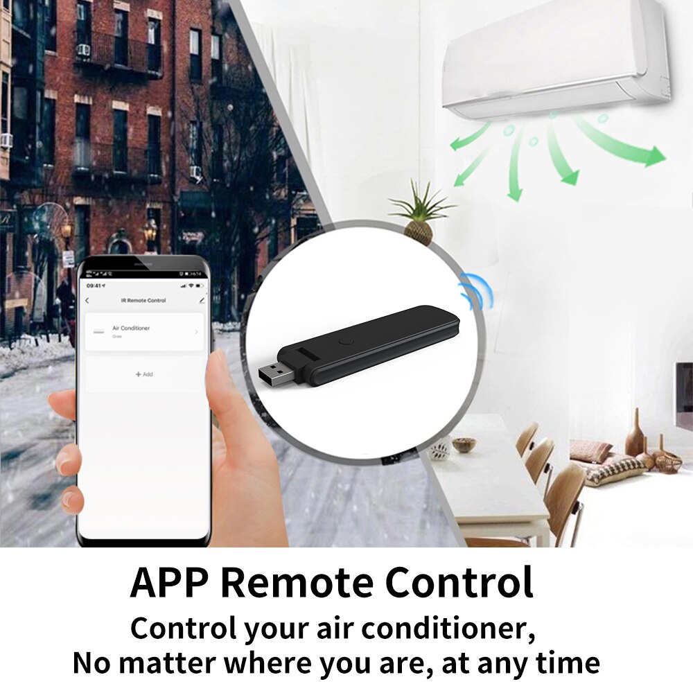 New Tuya WiFi IR Remote Control For Smart Home USB Power Supply for TV AC Air Conditioner Work with Alexa & Google Home